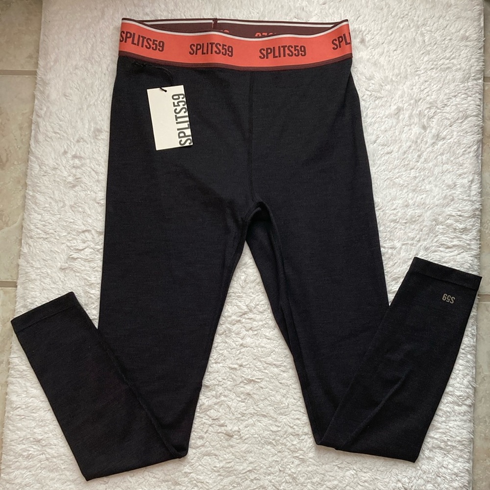 Splits59 Red and Black Leggings with Elastic Waistband - Picture 2 of 9